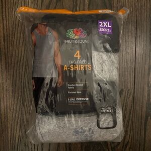 Fruit of the Loom 4 Pack Men's A-Shirt XXL